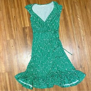 Diane von Furstenberg Silk Faux Wrap Dress